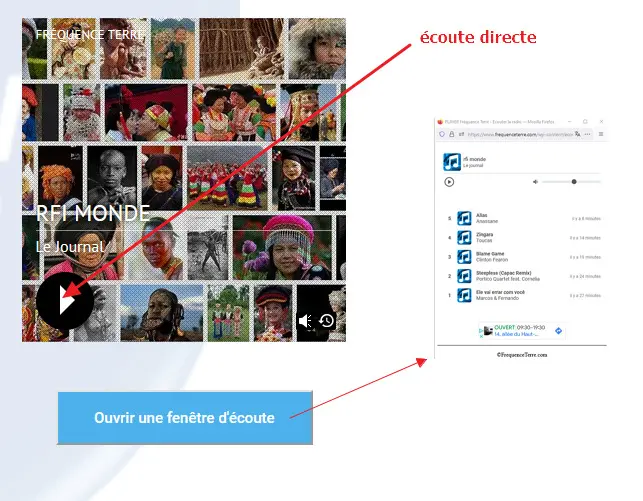 ecouter frequence terre